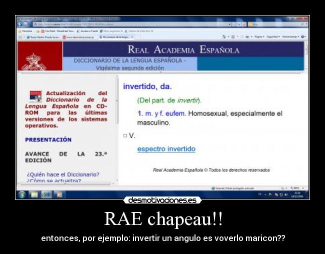 RAE chapeau!! -