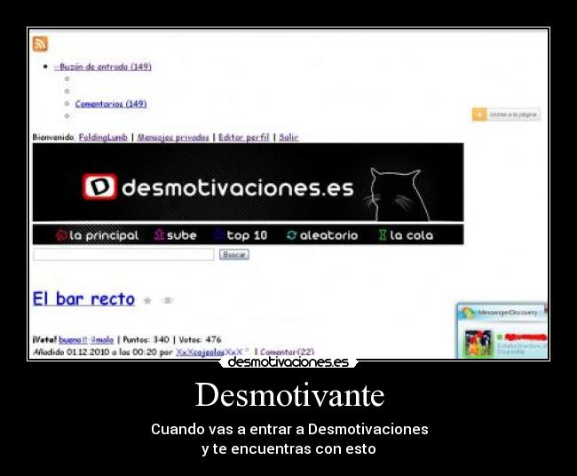 Desmotivante -