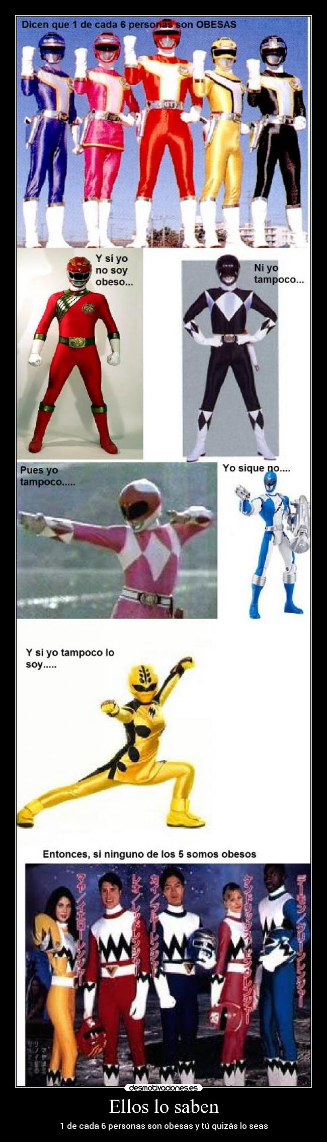 Ellos lo saben - 1 de cada 6 personas son obesas y tú quizás lo seas