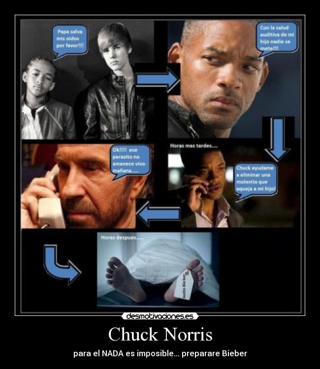Chuck Norris - para el NADA es imposible... preparare Bieber