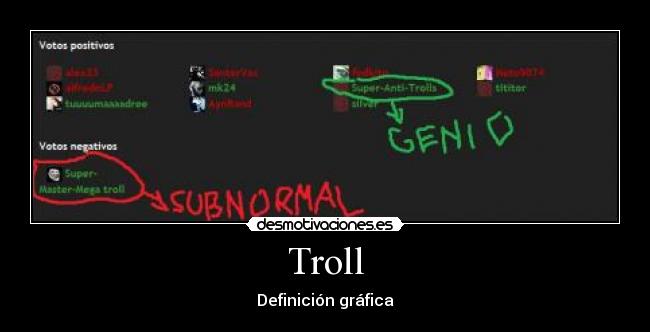 Troll - Definición gráfica