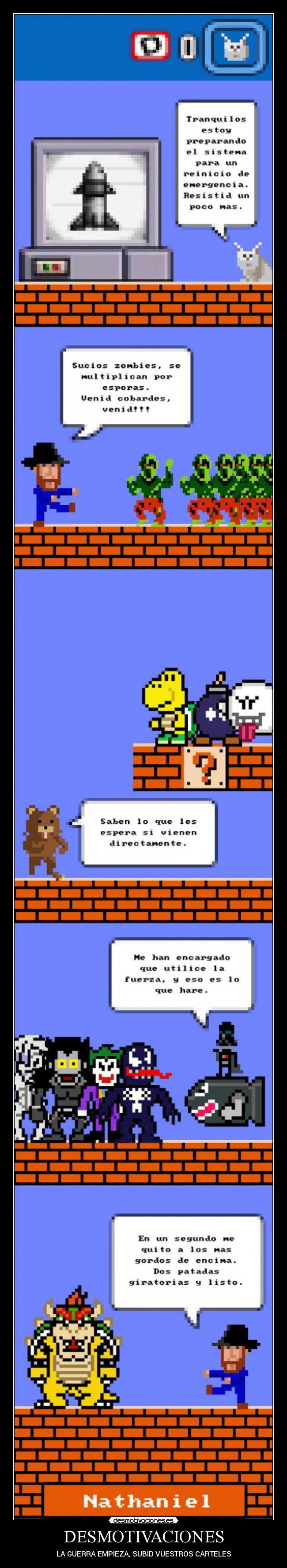 DESMOTIVACIONES - LA GUERRA EMPIEZA, SUBID VUESTROS CARTELES