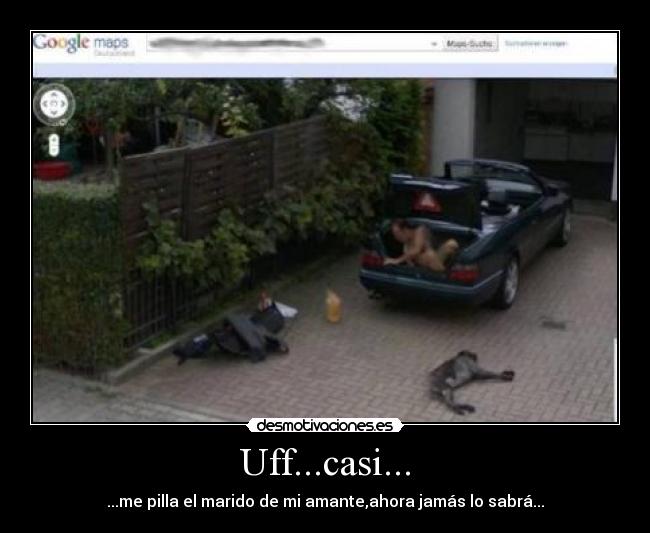 Uff...casi... - ...me pilla el marido de mi amante,ahora jamás lo sabrá...