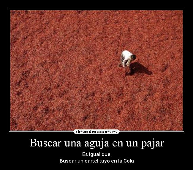 carteles aguja pajar- carteles desmotivaciones