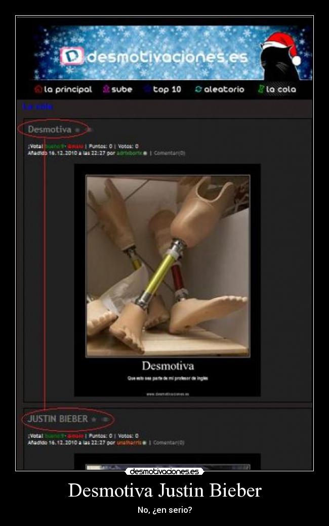 Desmotiva Justin Bieber -
