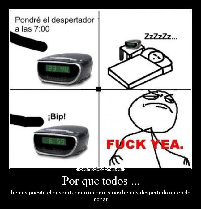 carteles despertador desmotivaciones