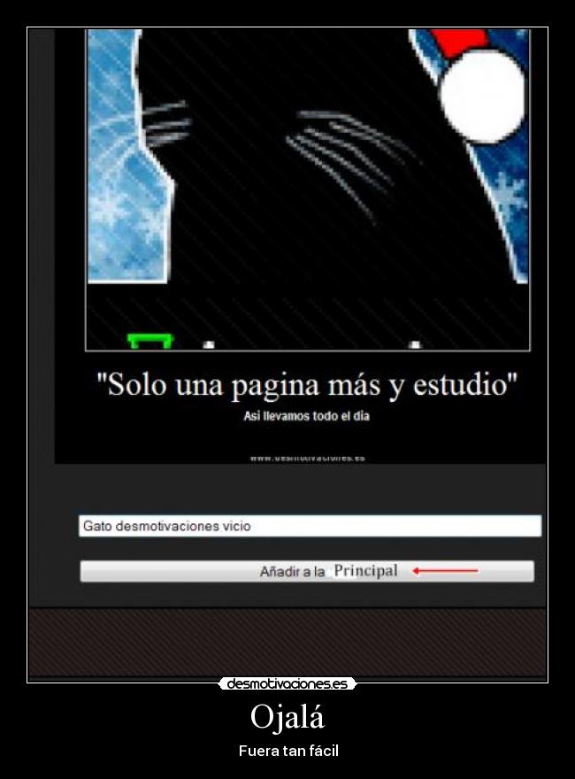 Ojalá - Fuera tan fácil