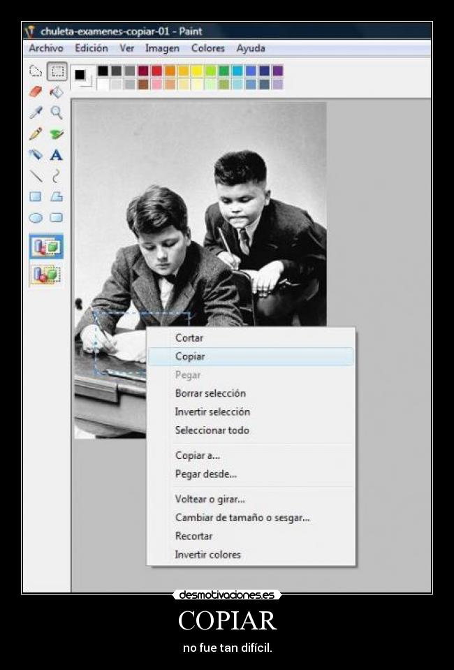 COPIAR - no fue tan difícil.