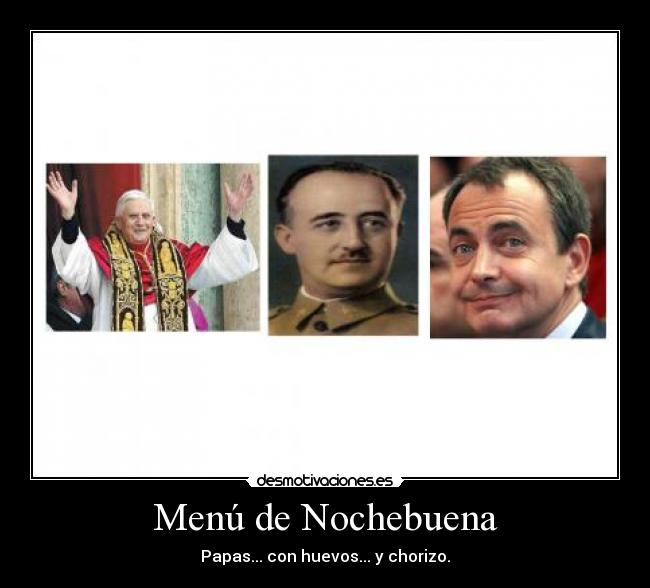 Menú de Nochebuena - Papas... con huevos... y chorizo.