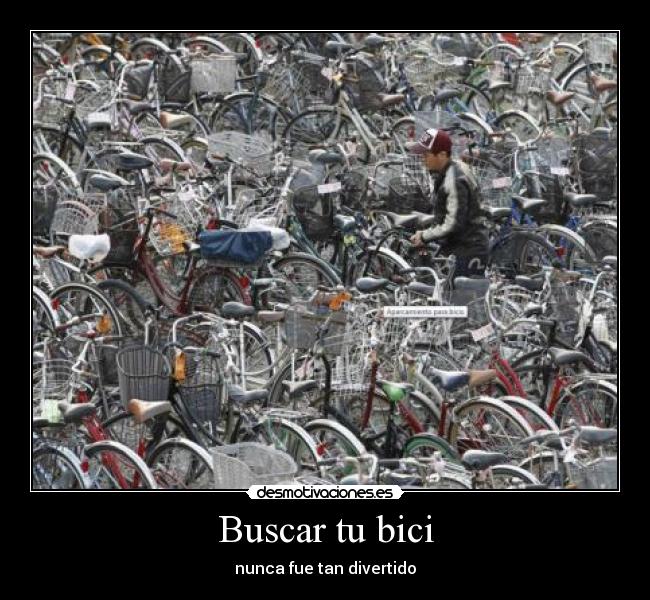 Buscar tu bici - nunca fue tan divertido