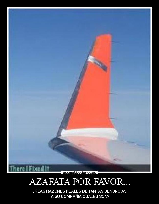 AZAFATA POR FAVOR... -