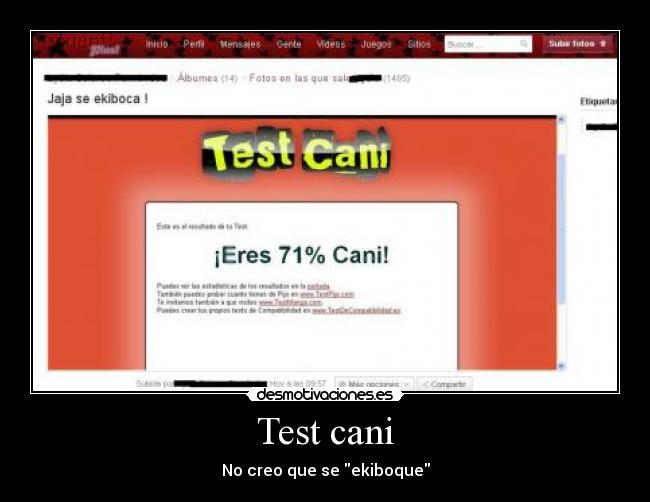 Test cani - No creo que se ekiboque