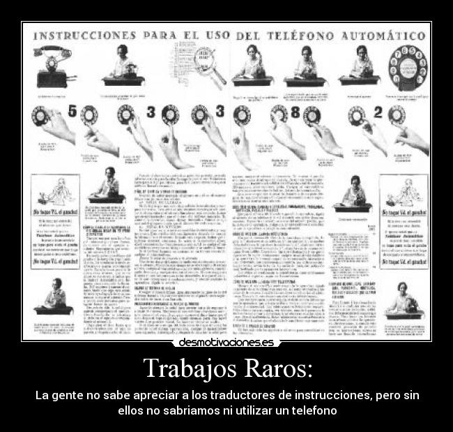 Trabajos Raros: - 