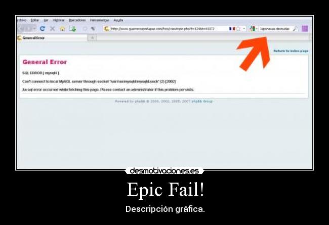 Epic Fail! - Descripción gráfica.