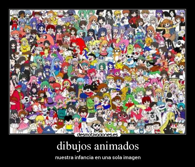 dibujos animados - nuestra infancia en una sola imagen