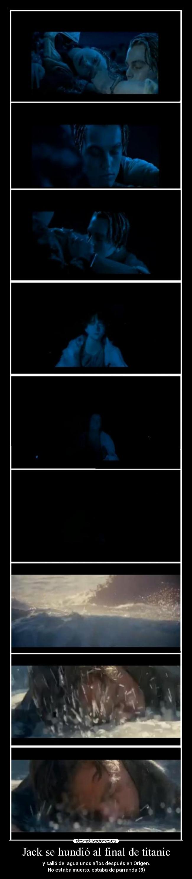 Jack se hundió al final de titanic - 