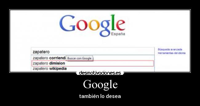 Google - también lo desea