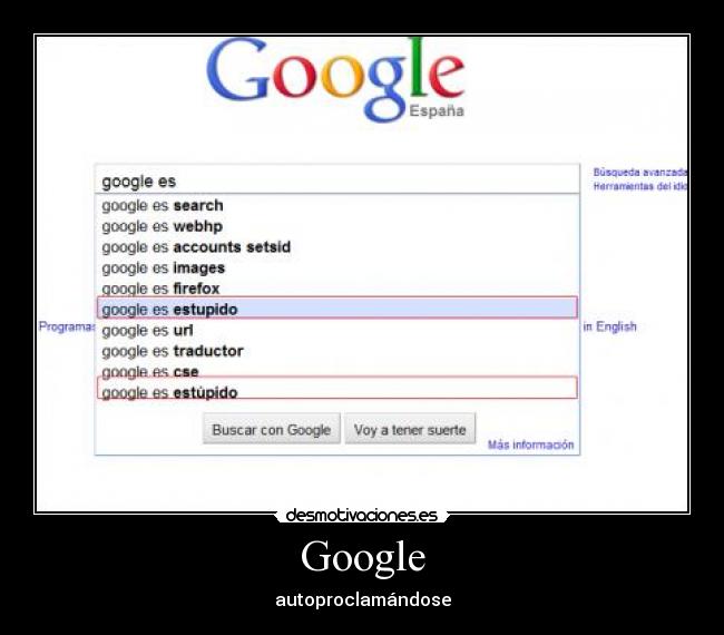 carteles google desmotivaciones