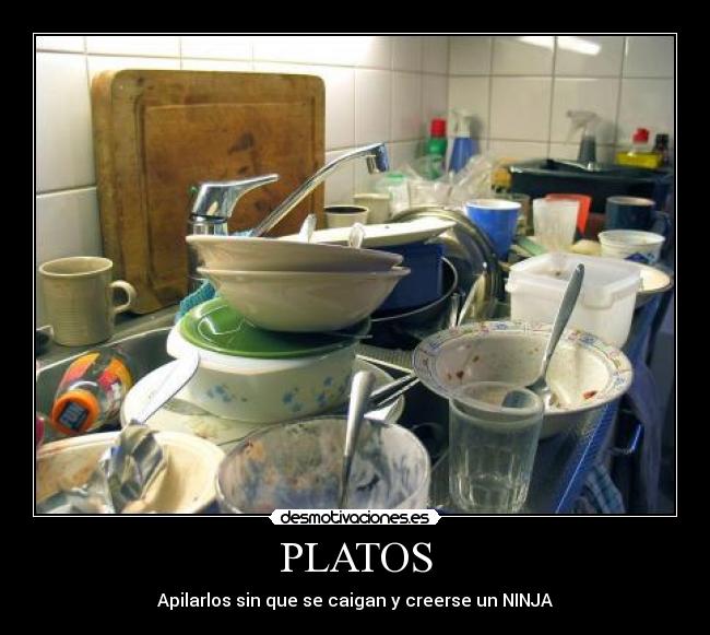 PLATOS - Apilarlos sin que se caigan y creerse un NINJA