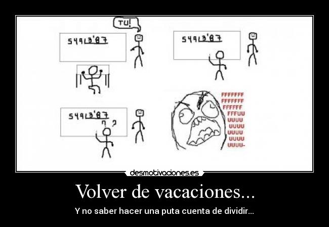 Volver de vacaciones... - 