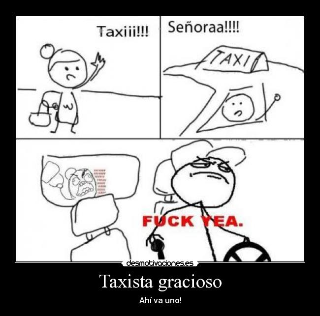 Taxista gracioso -