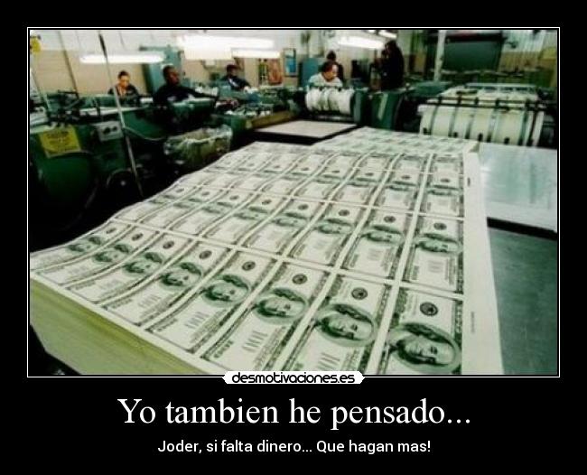 Yo tambien he pensado... -