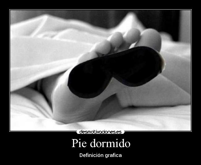 Pie dormido - Definición grafica