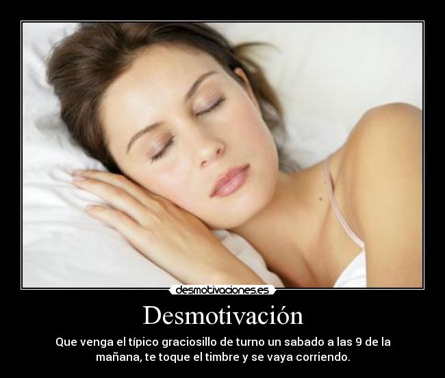 carteles desmotivacion dormir desmotivaciones