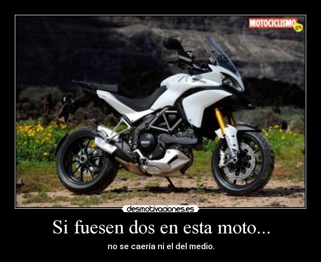 Si fuesen dos en esta moto... -