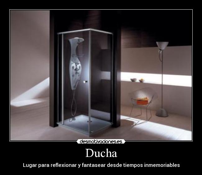 carteles ducha fantansear reflexionar pensar agua limpio desmotivaciones