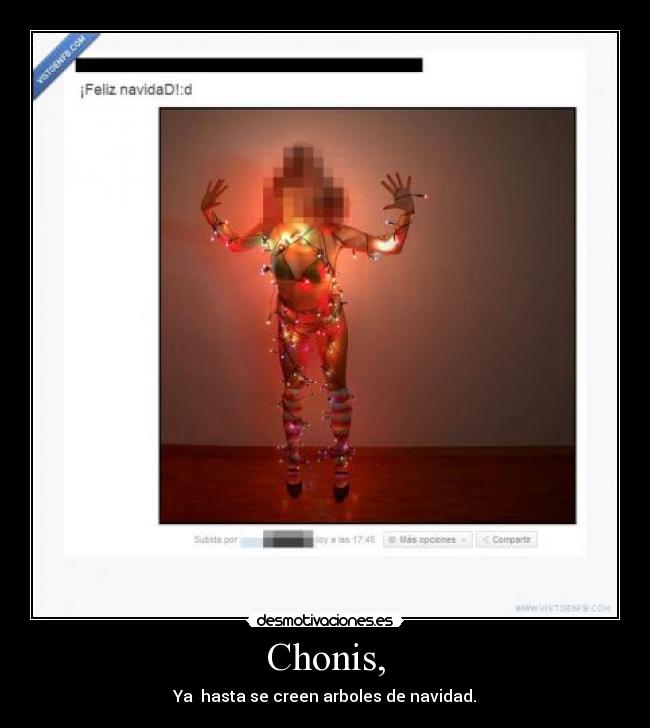 Chonis, - Ya  hasta se creen arboles de navidad.