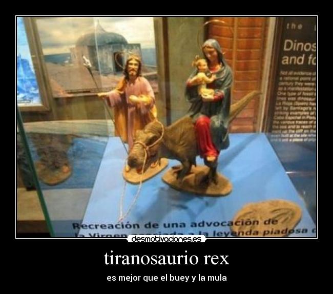 tiranosaurio rex - es mejor que el buey y la mula