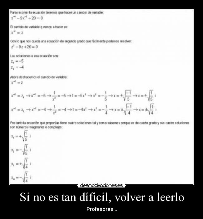 Si no es tan díficil, volver a leerlo -