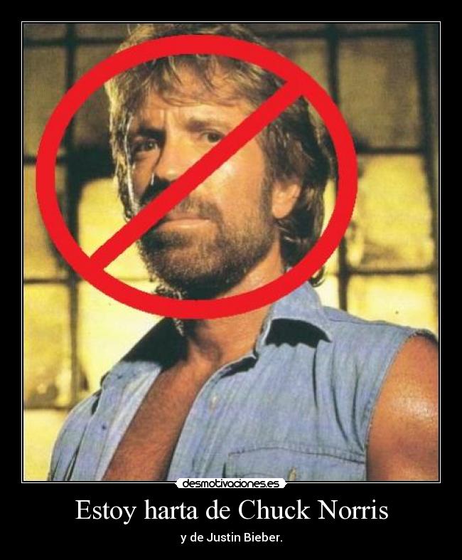 Estoy harta de Chuck Norris -