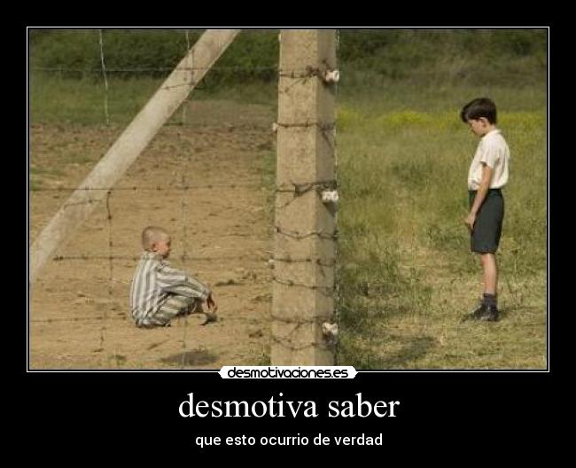 desmotiva saber - que esto ocurrio de verdad