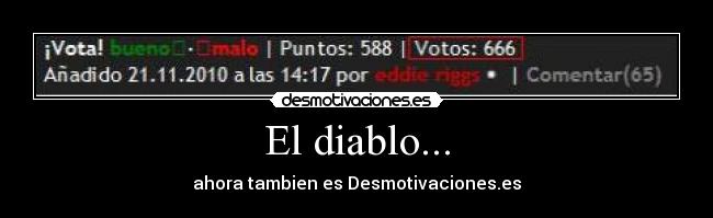 El diablo... - ahora tambien es Desmotivaciones.es