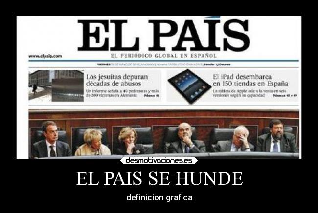 EL PAIS SE HUNDE - definicion grafica