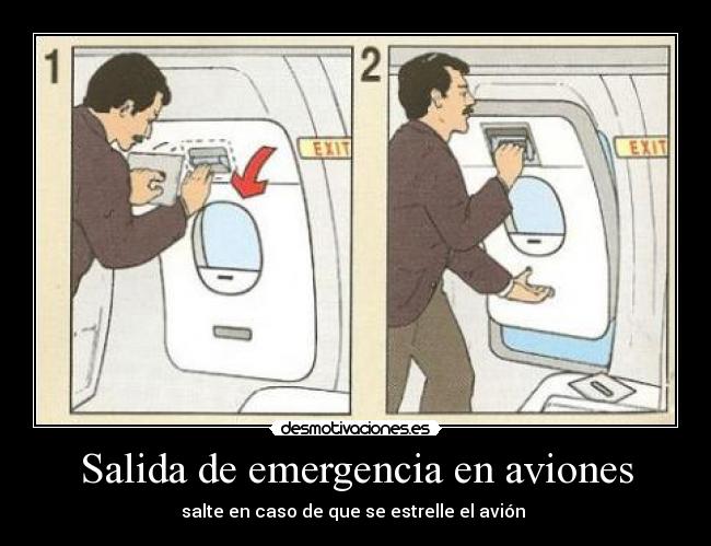 Salida de emergencia en aviones - 