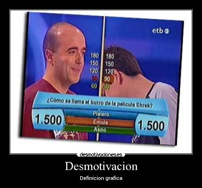 Desmotivacion - Definicion grafica
