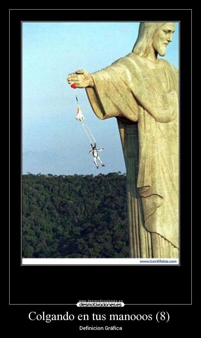 carteles colgando tus manos desmotivaciones