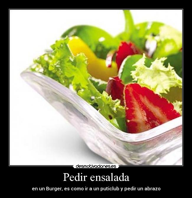 Pedir ensalada - 