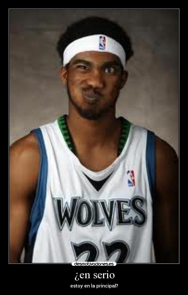 ¿en serio - estoy en la principal?