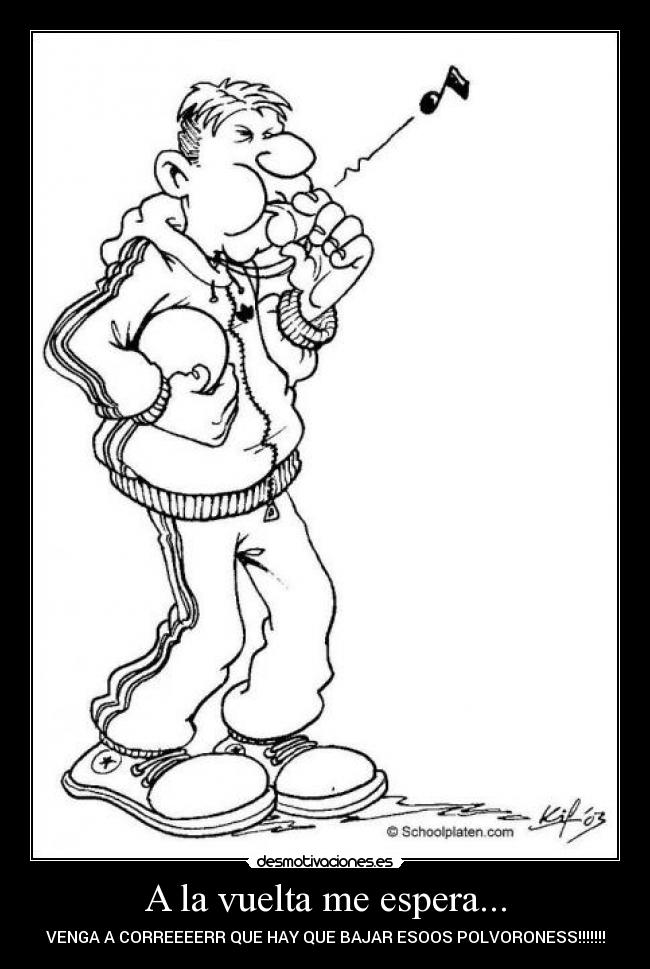 carteles profesor gimnasia polvorones correr navidades clase desmotivaciones
