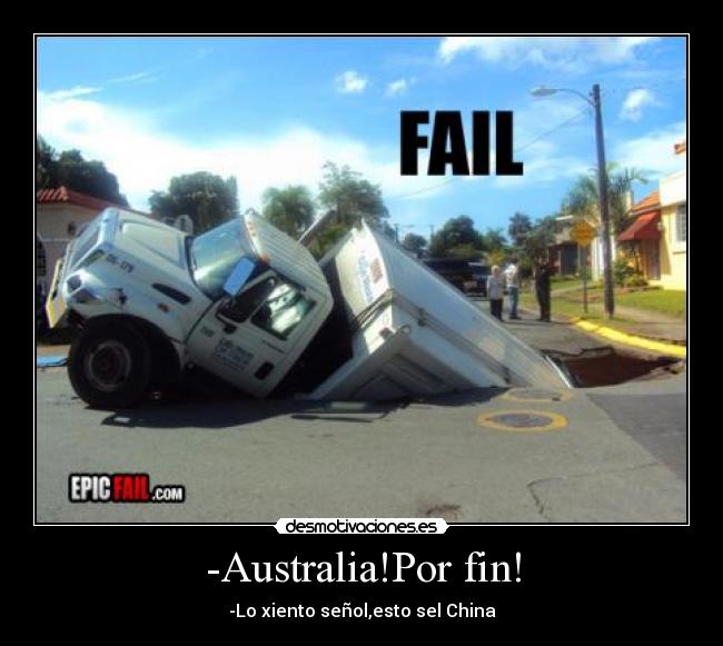 -Australia!Por fin! -