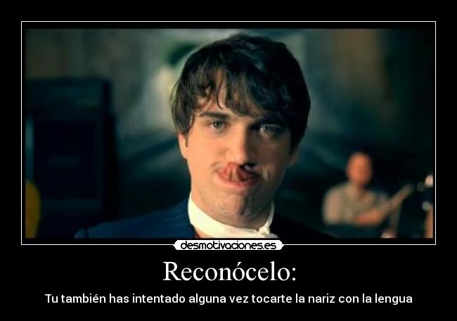 carteles reconocelo nariz lengua tocar desmotivaciones