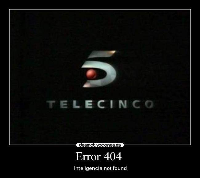 Error 404  - Inteligencia not found