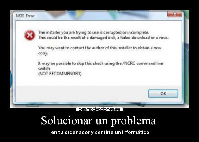 Solucionar un problema -