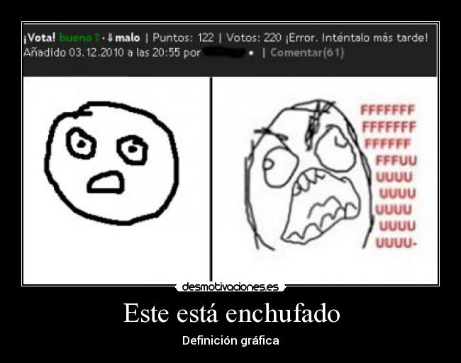 Este está enchufado - Definición gráfica