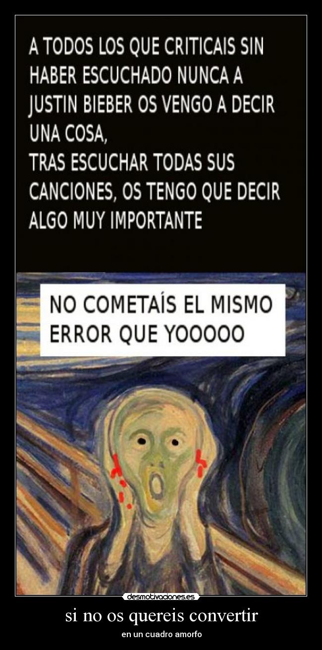 carteles grito justin bieber desmotivaciones