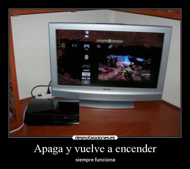 Apaga y vuelve a encender -